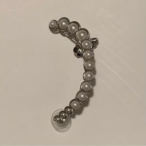 Silver and pearl ear crawler from Nordstrom